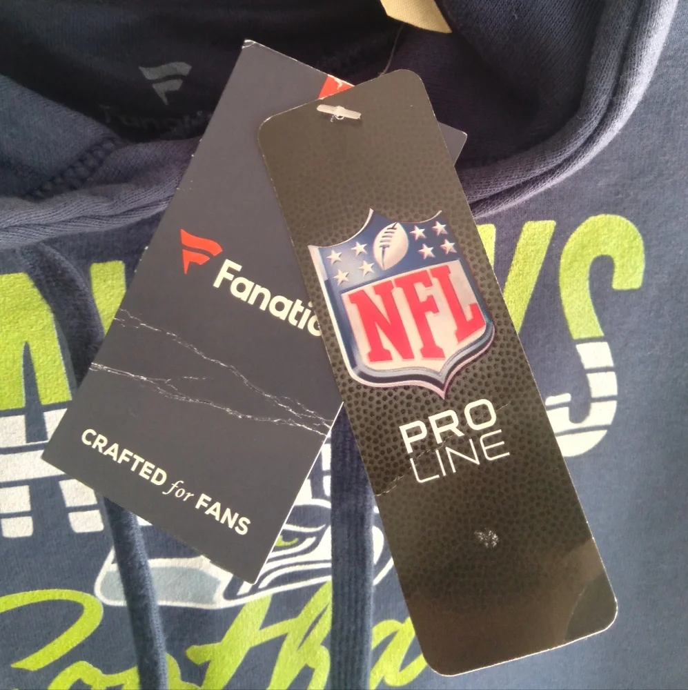 Seahawks Football Navy Hoodie - Picture 3 of 5